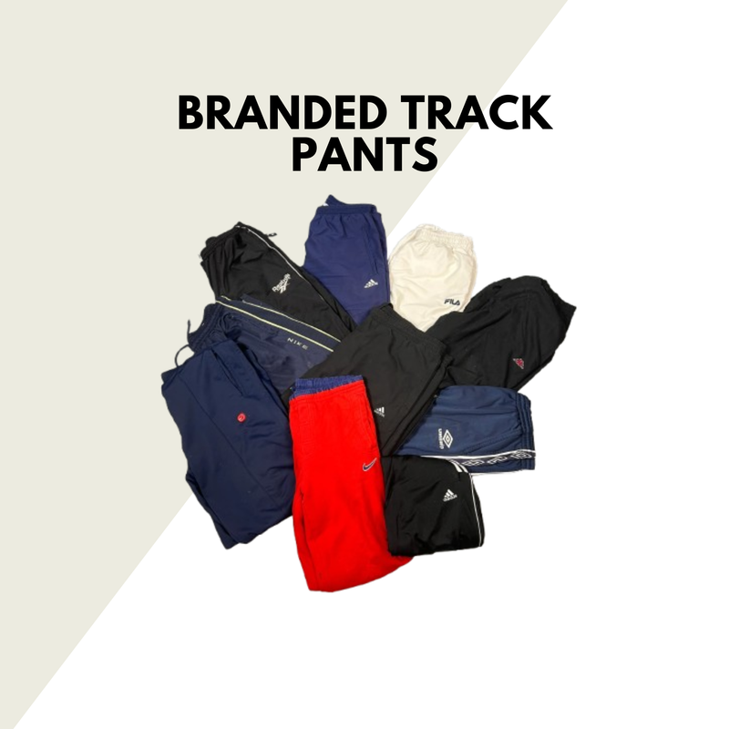 Pantalones de chándal de nailon con marca