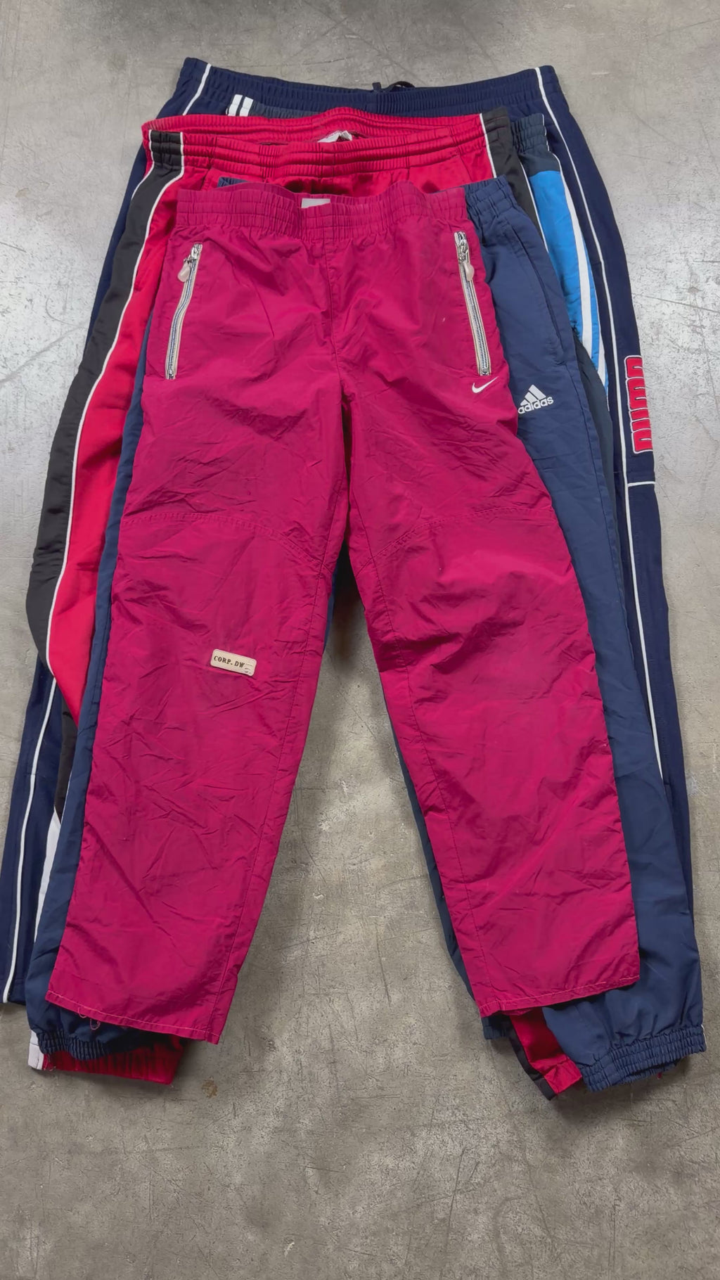 Branded Nylon Track Pants